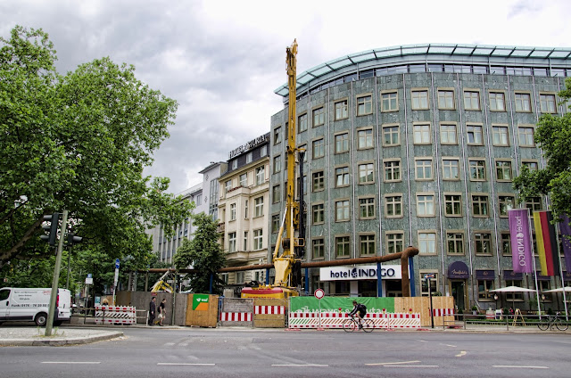 Baustelle Neubau Regenwasserkanal, Fasanenstraße / Hardenbergstraße, 10623 Berlin, 24.06.2013