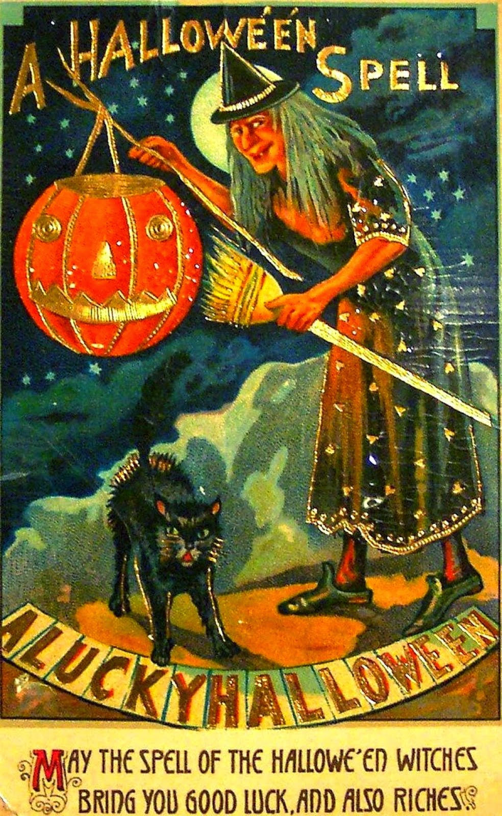 Seduced by the New...: Vintage Halloween Cards