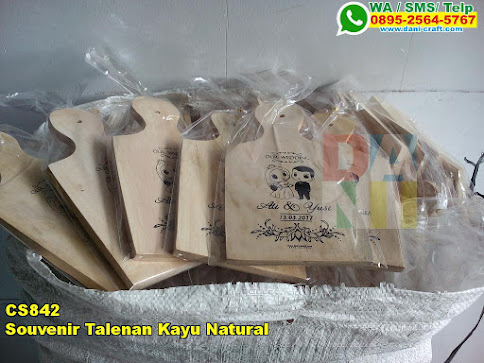 Souvenir Talenan Kayu Natural