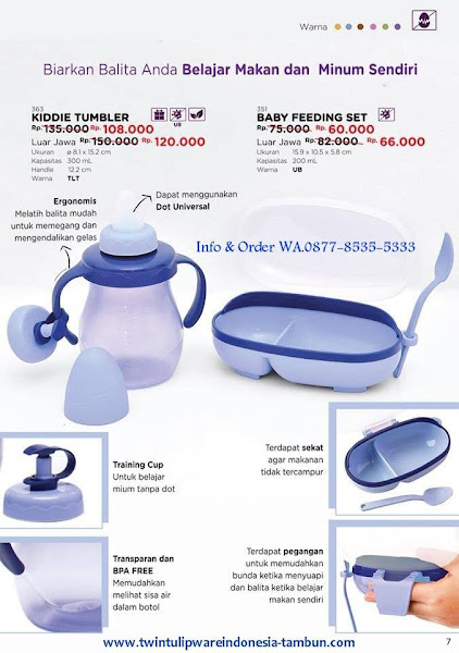 Promo Diskon Juli 2018 :
~ Kiddie Tumbler
~ Baby Feeding Set Promo Diskon Tulipware Juli 2018, Kiddie Tumbler, Baby Feeding Set