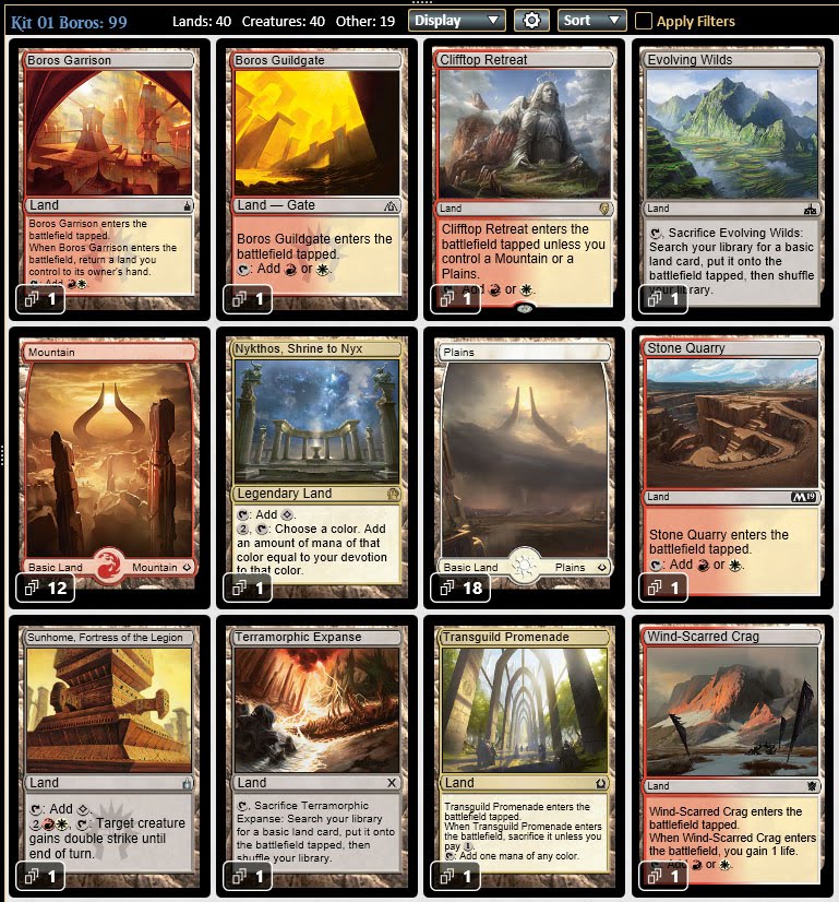 Magic the Gathering Adventures Ravnica Boros Guild Kit expanded to