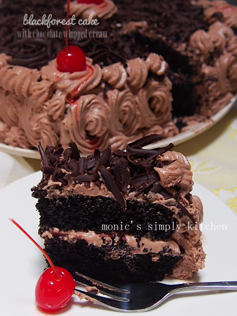 resep blackforest cake frosting coklat