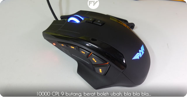Ulasan NRO-5 Starship III Armaggeddon 2017 Edition Gaming Mouse