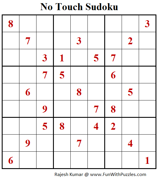No Touch Sudoku (Daily Sudoku League #159)
