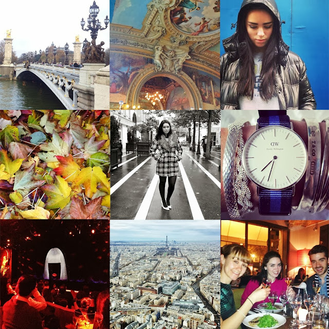 Instagram photos of a fashion blogger in Paris