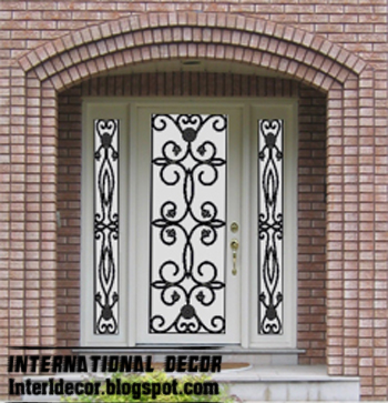 wrought iron glass door inserts