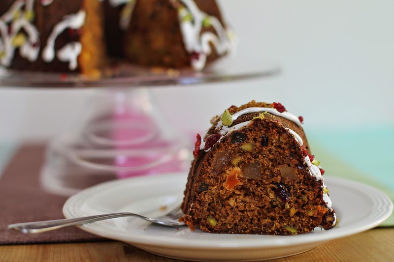 large pistachio bundt cake – just divine delights