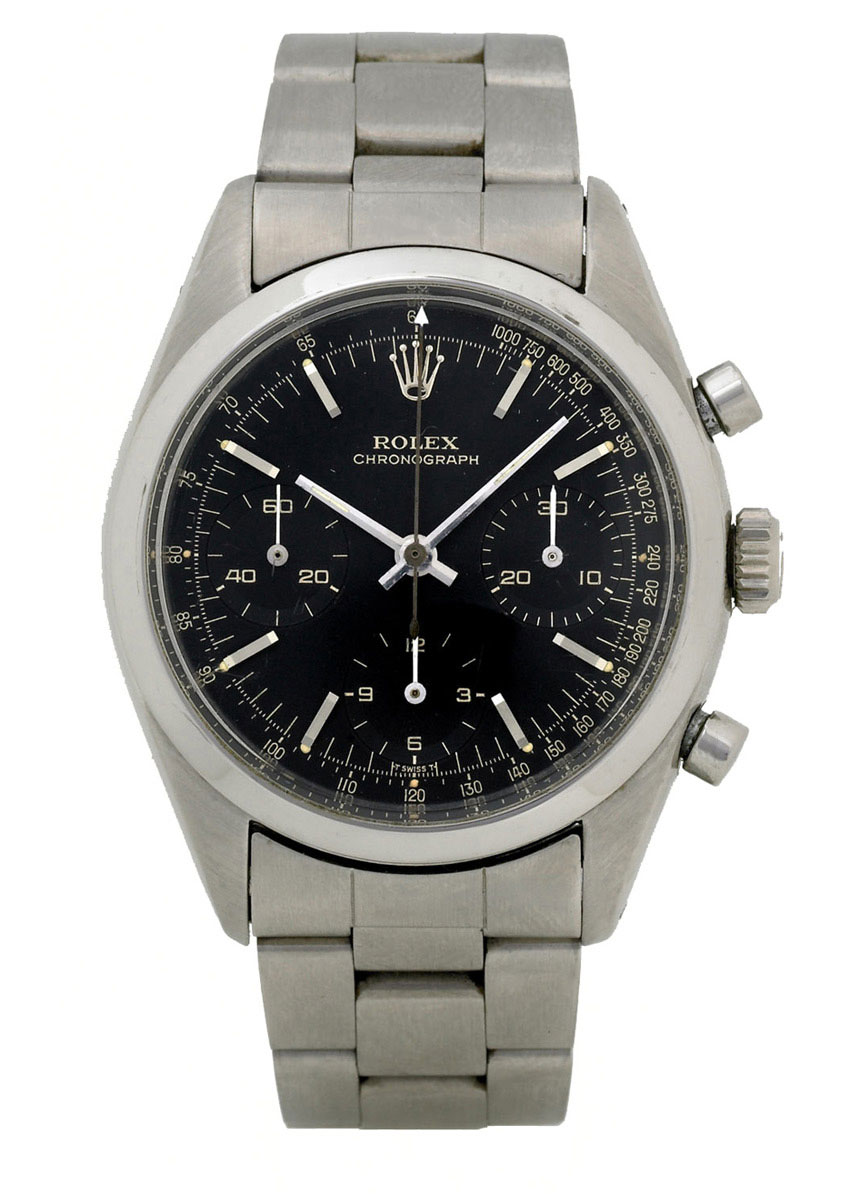 black rolex chronograph