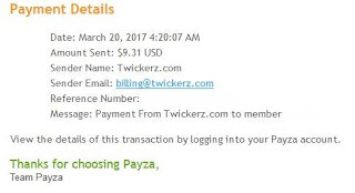 Twickerz payment proof Twickerz, make money online, wahm, work at home, extra money