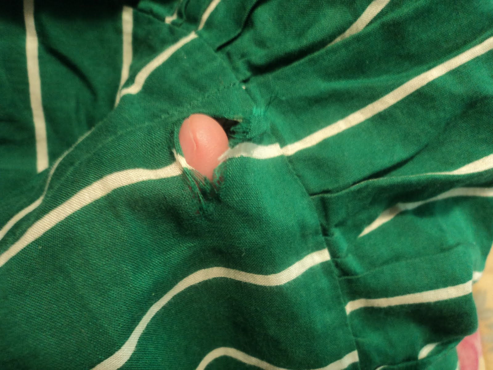 Making Merriment Patching Clothes, Old School Style