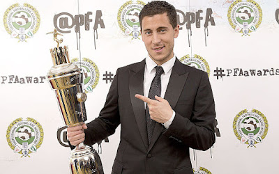 Hazard Meraih Penghargaan PFA Player of The Year 2014-2015