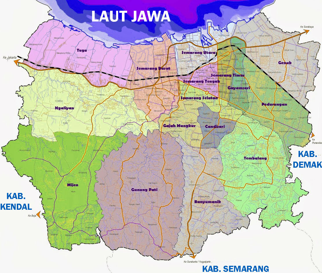 √ Peta Kota Semarang | Sejarah and World Maps