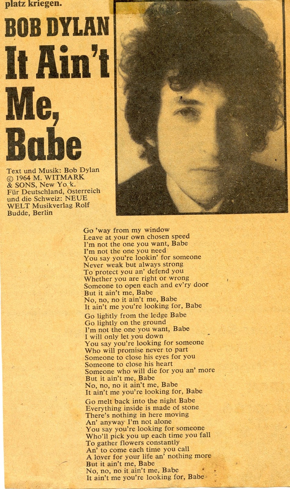 [PUNIQRANDLINE-(au-dating-names.txt) 51 Single platz 1 deutschland mai 1964 [PUNIQRANDLINE-(au-dating-names.txt) 29
