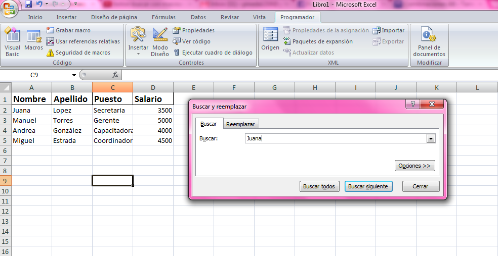 como buscar un dato en excel