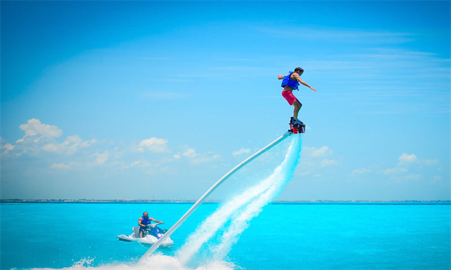 Flyboarding in Cancun
