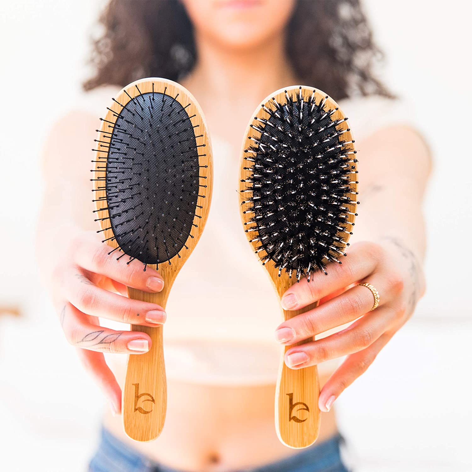 Beauty By Earth Boar Bristle Hair Brush A Boar Bristle Brush Is Made Out Of Wild Boar Hair.