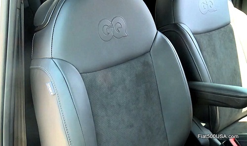 Fiat 500c GQ Edition seat back