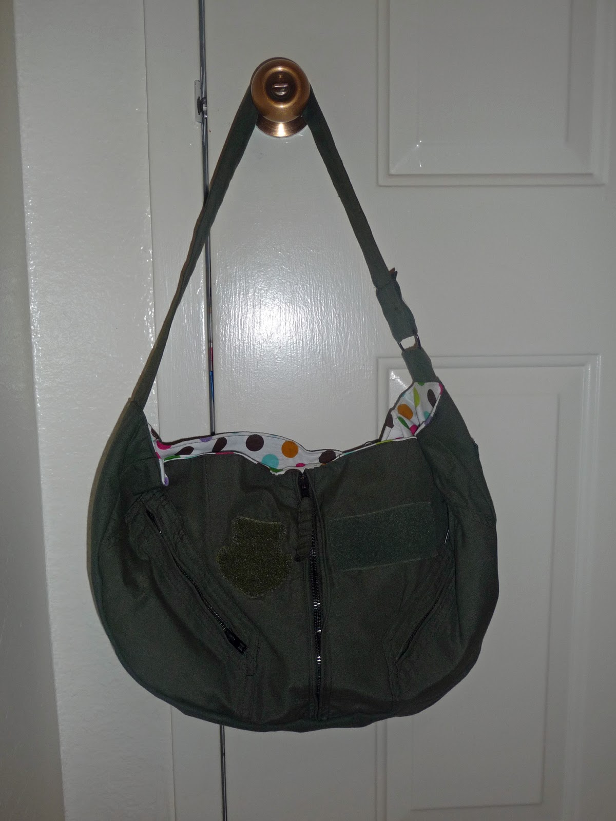 Heather's Homefront Handbags: Flight Suit Purse!