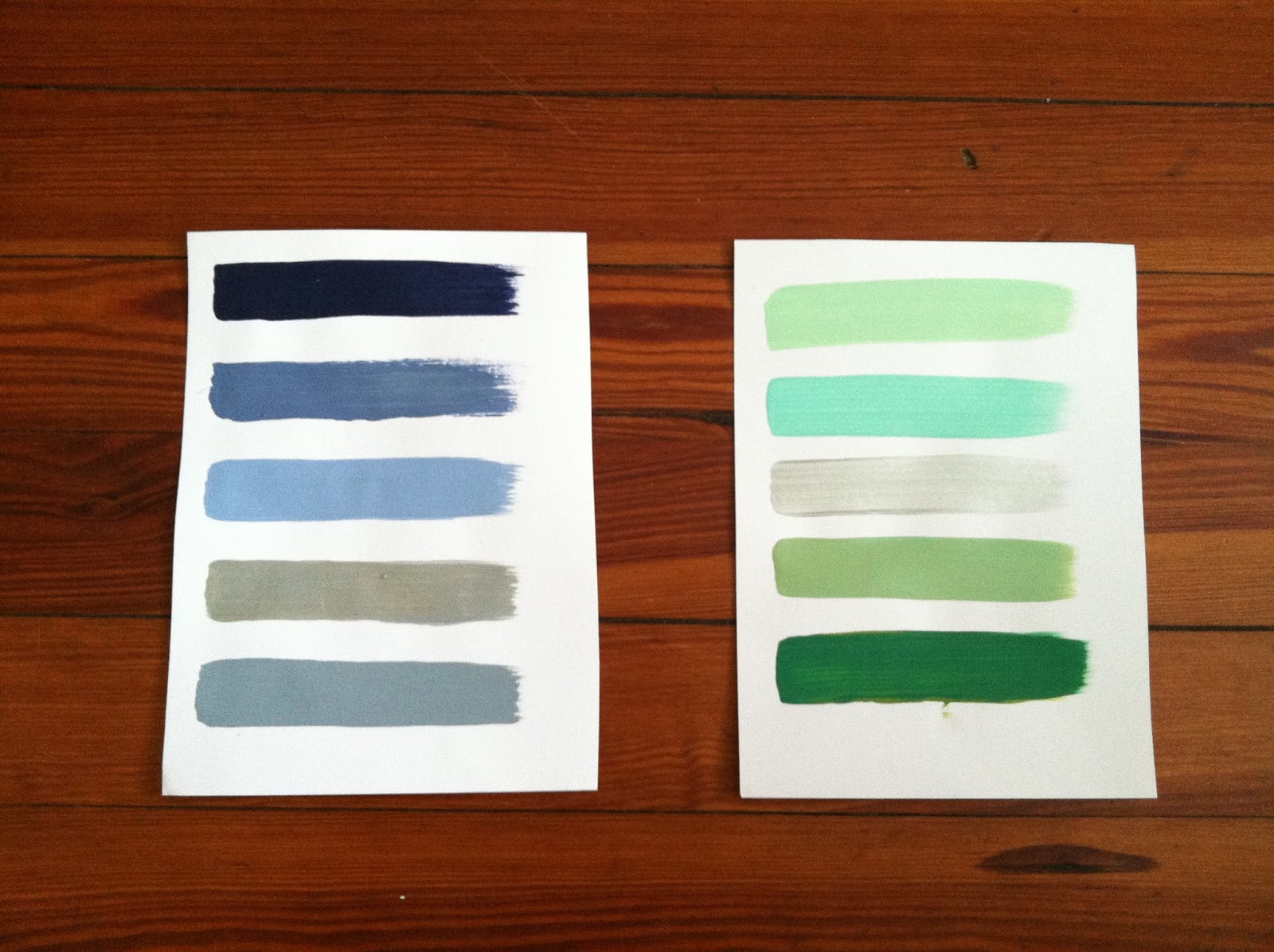 Marisa's Paint Chip Inspired Artwork