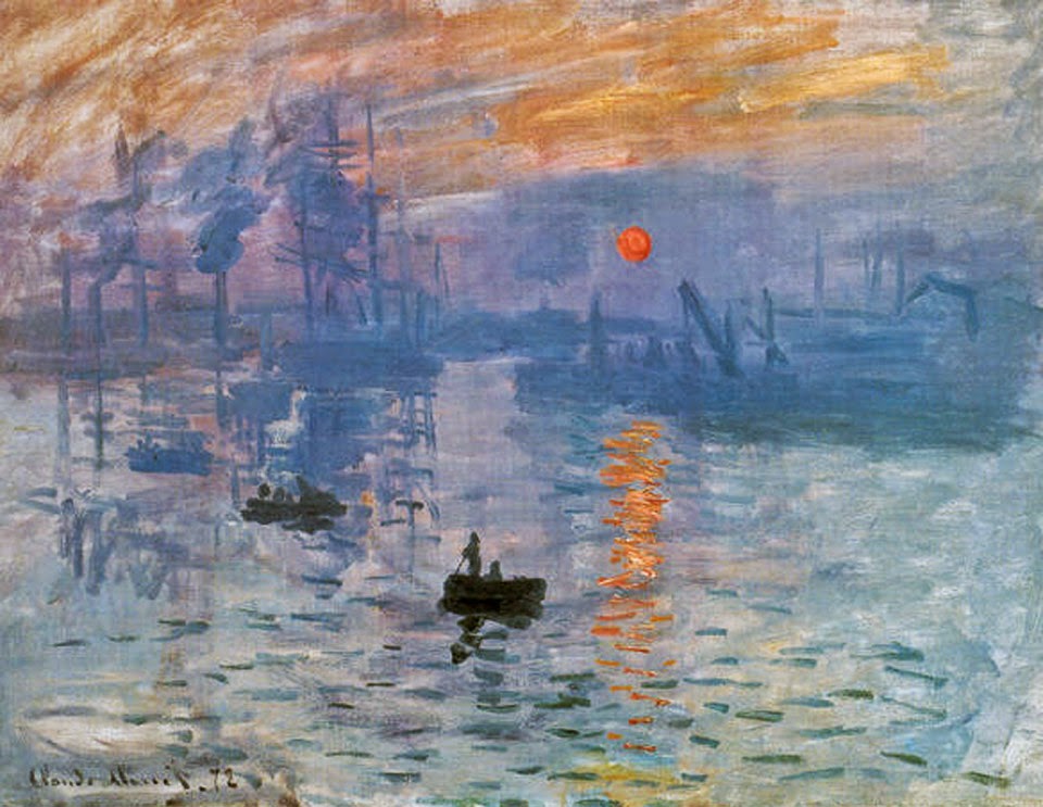 Impressão, Nascer do Sol - Pinturas de Monet Claude | O Pai do Impressionismo