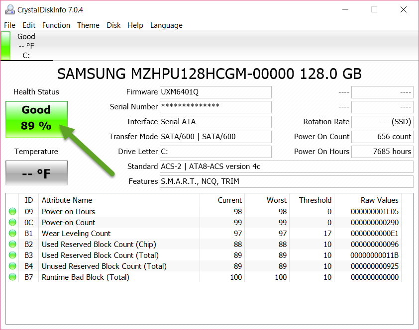 Eyonic Systems Checking the Life of a SSD & You Should Be