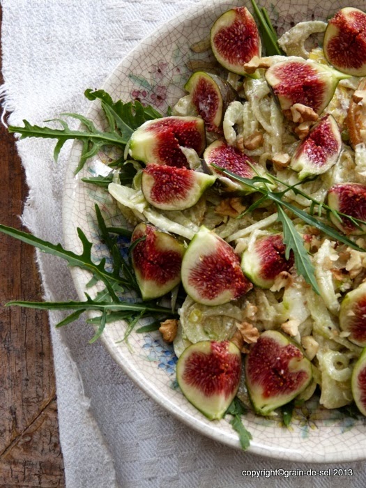 Niemals Lakritze aber Salat mit Fenchel, Feigen und Rucola | Salzkorn