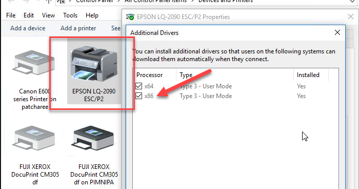 epson lq 2090 driver windows 10