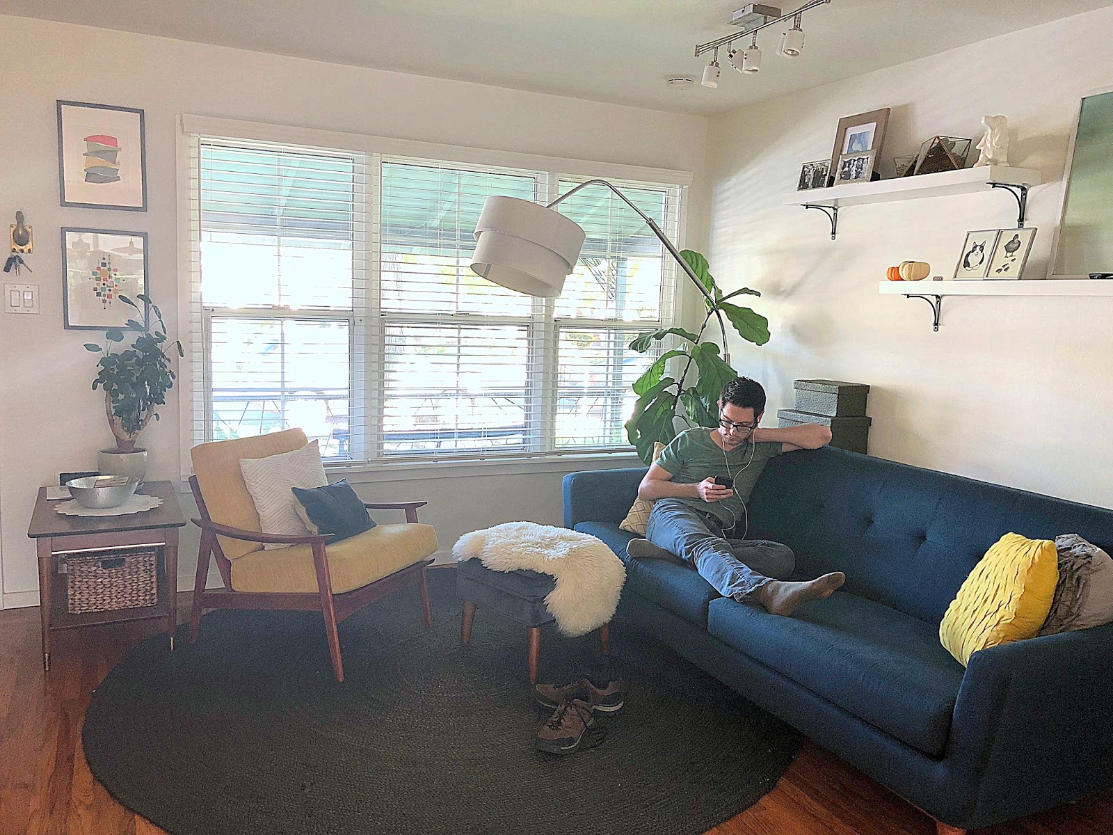 Saplings and Stucco Review Joybird Hughes Sofa in Sunbrella