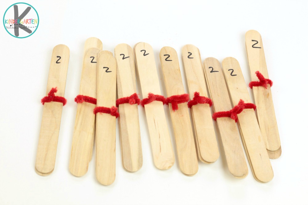 Kindergarten Worksheets and Games Craft Stick Skip Counting