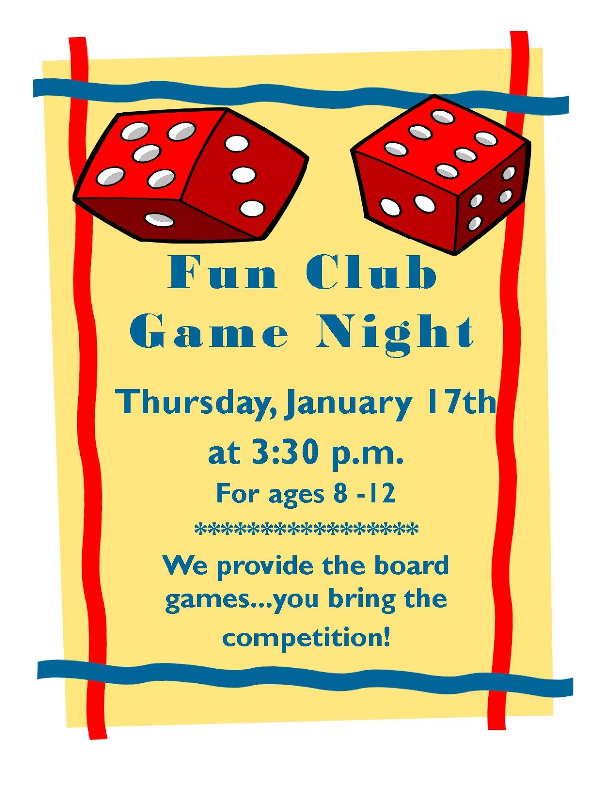 Franklin Public Library Fun Club Game Night