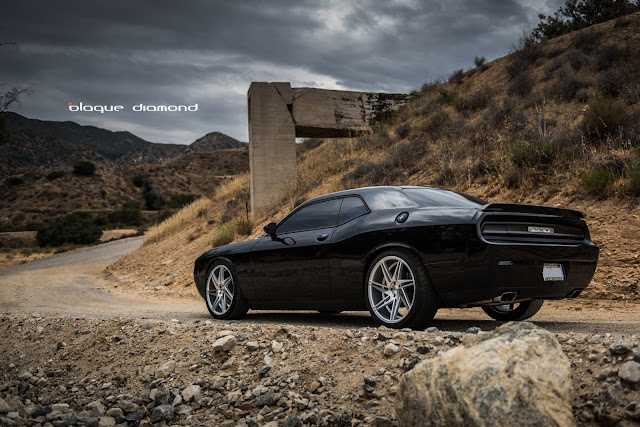 2014 Dodge Challenger with 22 Inch BD-1’s in Silver Polished - Blaque Diamond Wheels