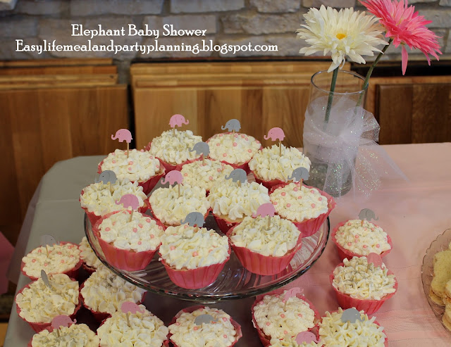 Elephant Decorated Cupcakes - Easy Life Meal & Party Planning