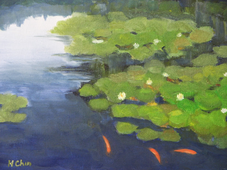 "Lily Pond" - 9 x 12"