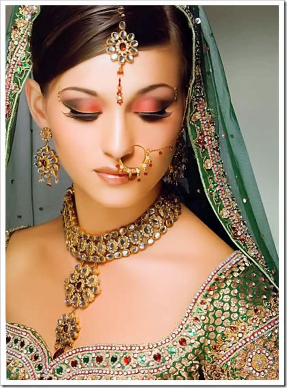 bridal makeup smokey eye brown eyes looks tips 2014 images