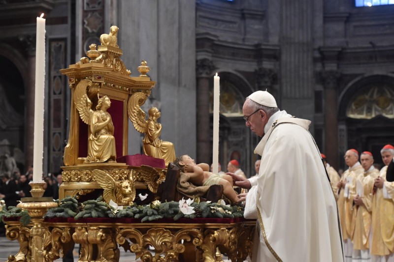 Catholic News World Pope Francis at Epiphany Mass "We see revealed