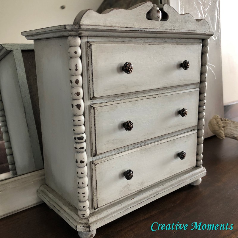 Warm White Farmhouse Jewelry Box