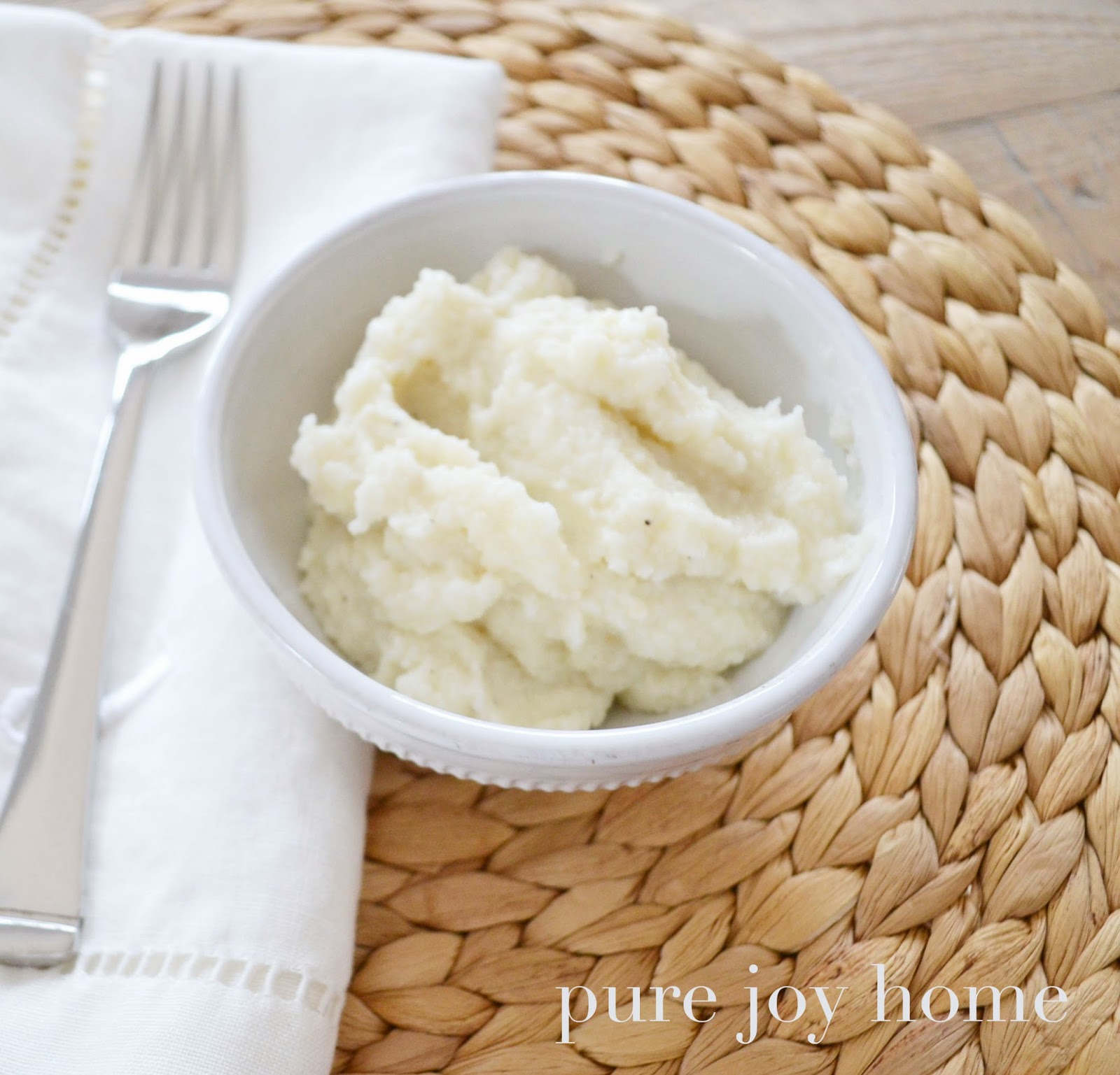 Pure Joy Home The BEST Cauliflower "Mashed Potato" Recipe