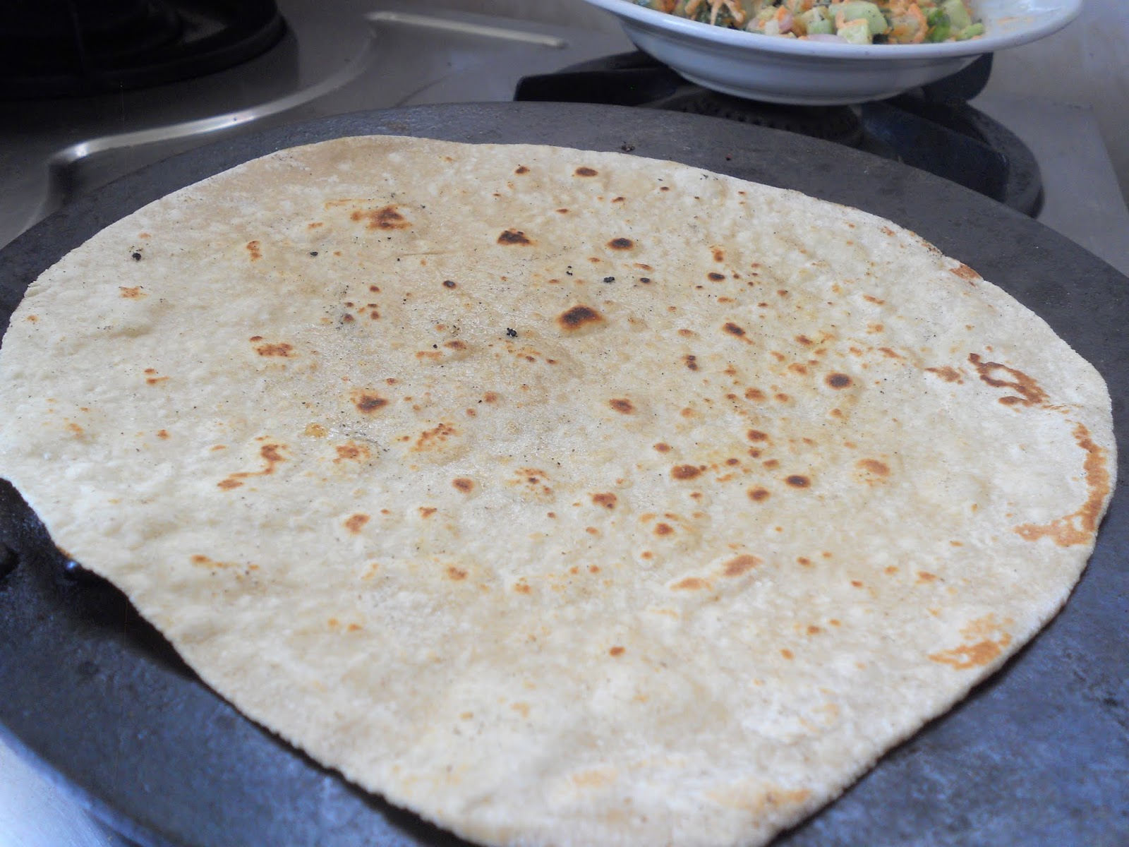 Whole Wheat Salad Wrap Recipe...step by step.