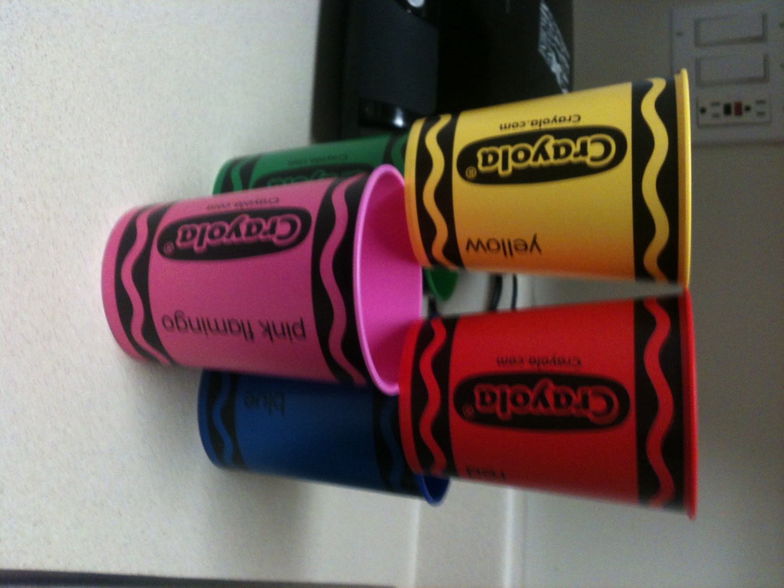 Piles of Pencils Crayola Cups....Share Ideas!