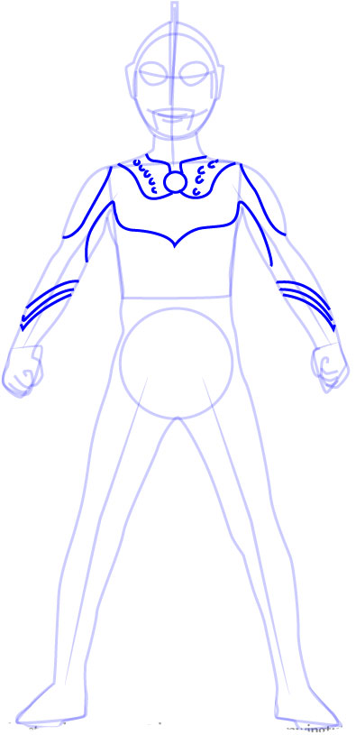 Kumpulan Mewarnai Sketsa Gambar Ultraman Zero - Desain
