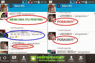 Cara Menulis Status Warna di BBM