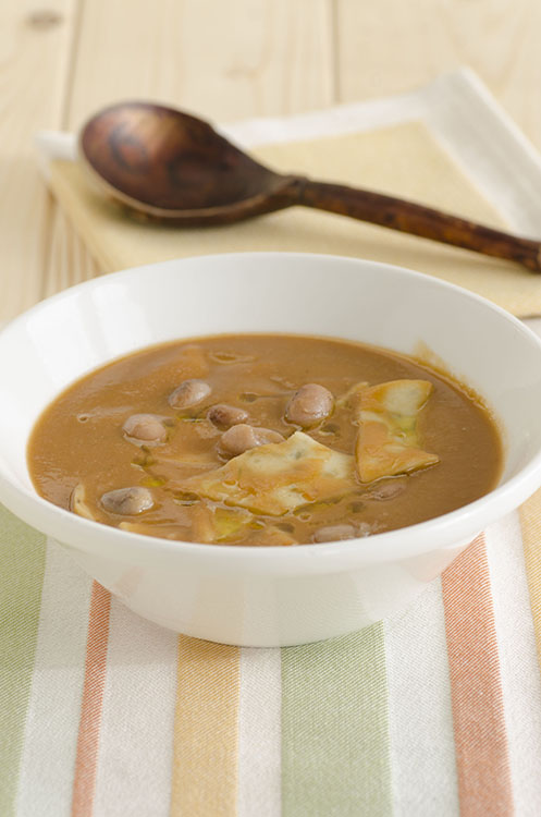 Pasta e fagioli con maltagliati al rosmarino