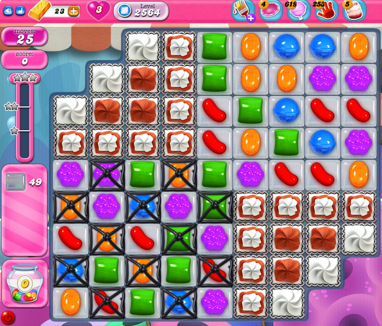 Candy Crush Saga level 2564 Candy Crush Saga level 2564