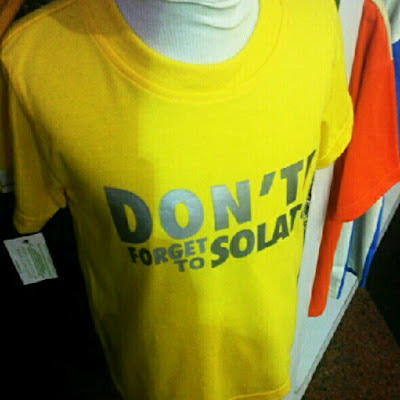 Design T-Shirt Menarik - Don't Forget To Solat!