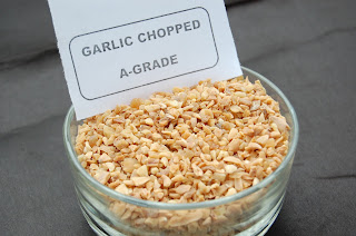 Dehydrated garlic chopped