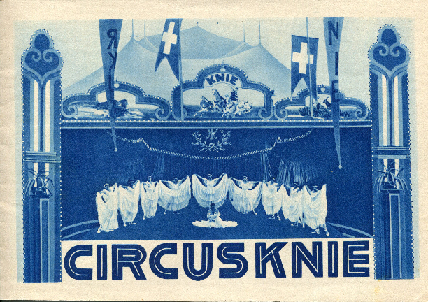 Programme papier de la saison 1931 du Cirque des frères Knie