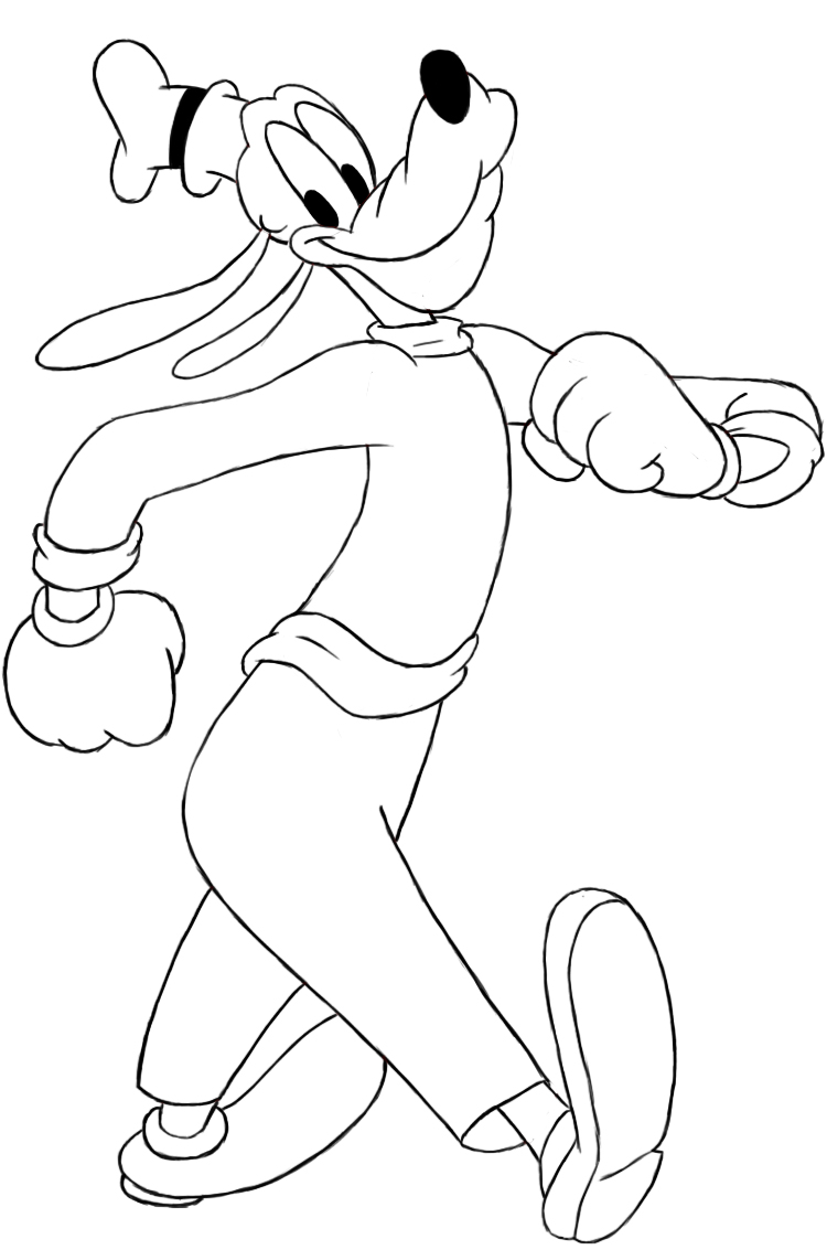 New Goofy Drawing Sketch for Adult