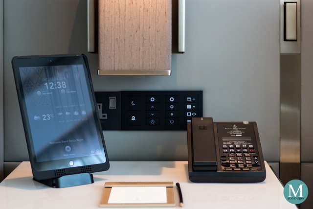Ipad tablet in a Junior Suite at Four Seasons Hotel Kuala Lumpur