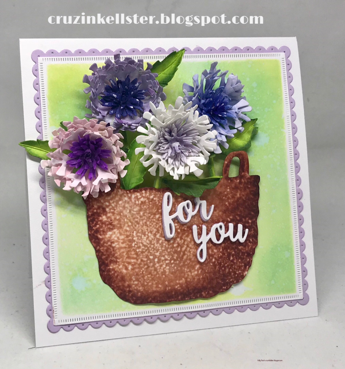 Elizabeth Craft Garden Notes - Cornflower Bachelor Button  ̹ ˻