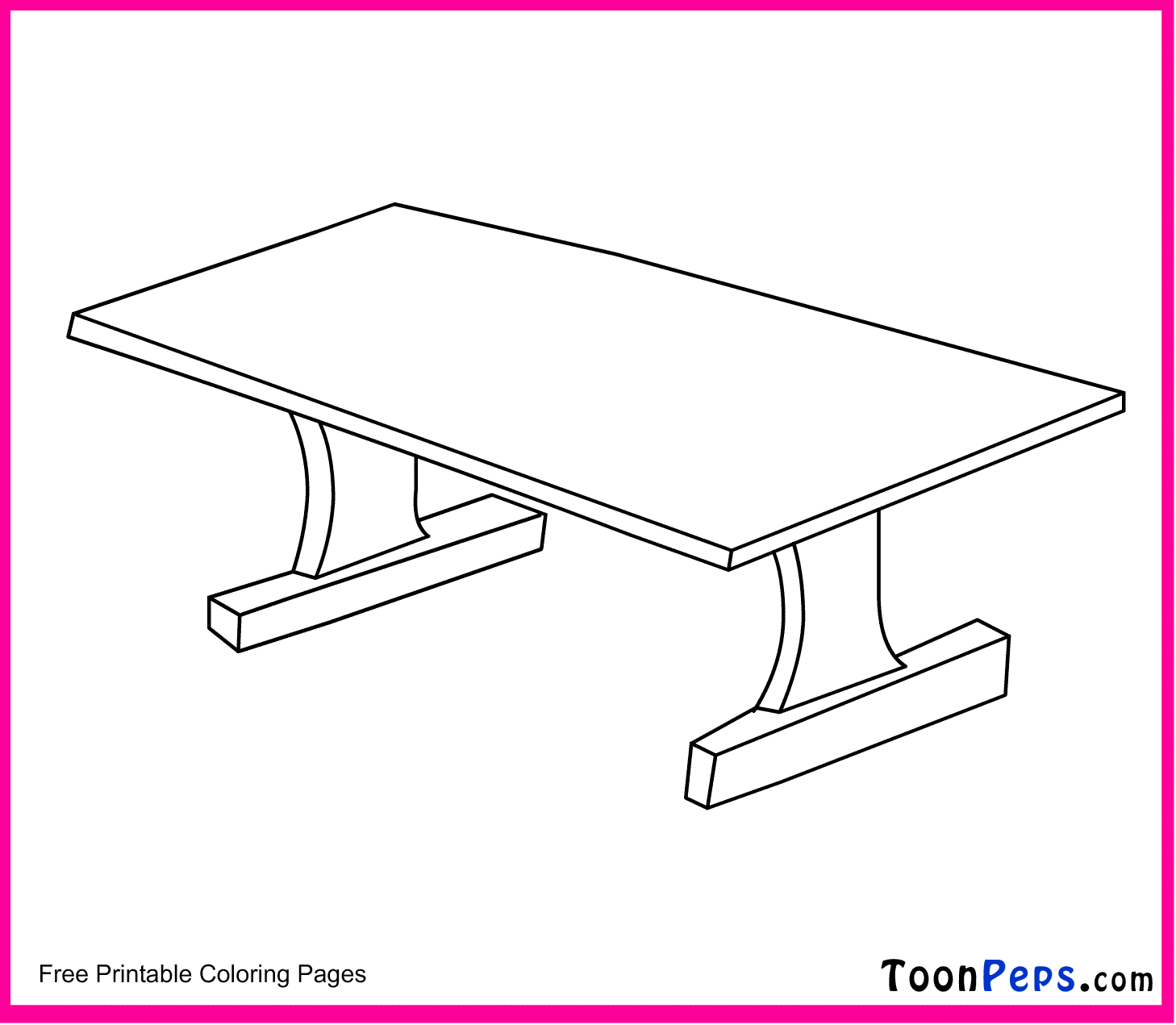 table coloring pages - photo #5